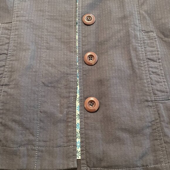 Womens 3 Three Stones Coat Utility Jacket Grey Size Small - Picture 4 of 13